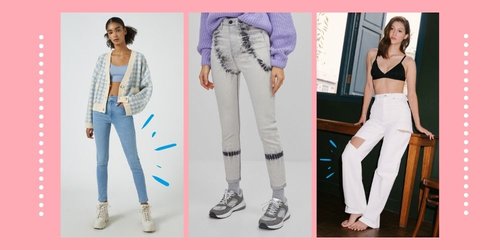 8 Celana High Waist Jeans Trendi di Bawah Rp 500ribu 