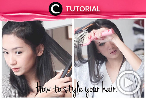 Menata rambut dengan alat pelurus rambut menjadi solusi untuk mengatasi bad hair day. Yuk, simak tutorial lengkapnya, di sini http://bit.ly/1pT3IwT. Video ini di-share kembali oleh Clozetter: @aquagurl. Cek Tutorial Updates lainnya pada Tutorial Section.