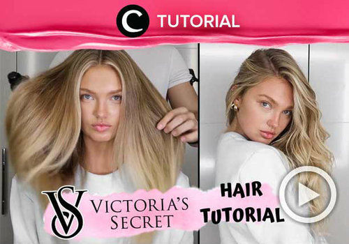 Ingin rambut seperti Victoria Secret angels? Coba intip caranya di: http://bit.ly/2LlVKeb. Video ini di-share kembali oleh Clozetter @Shafirasyahnaz. Lihat juga tutorial updates lainnya di Tutorial Section.