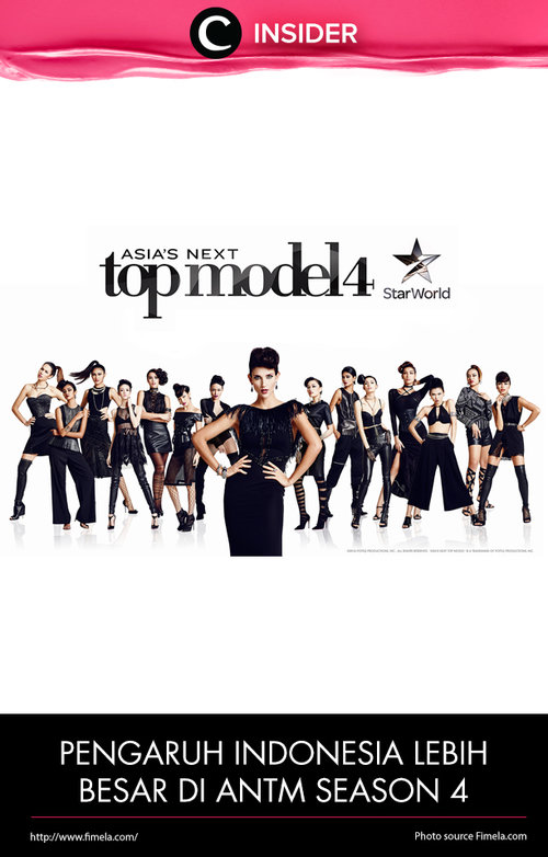 Indonesia punya pengaruh besar di Asia's Next Top Model musim ke-4? Baca selengkapnya di http://bit.ly/1UhqCKB. 