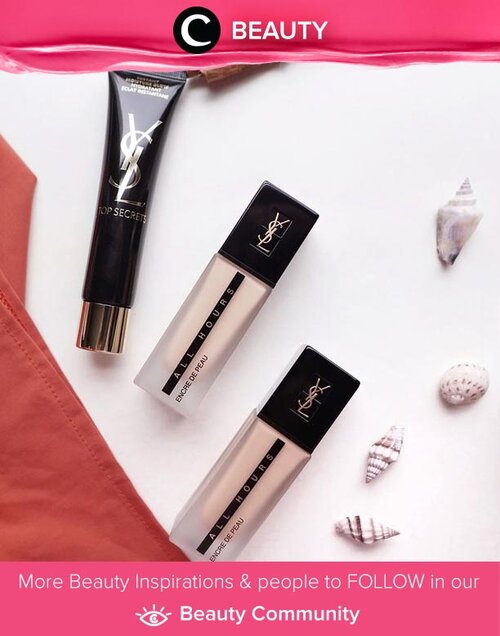 Cheers to better days with weightless with medium coverage All Hours foundation by YSL! Image shared by Clozette Ambassador @steviiewong. Simak Beauty Update ala clozetters lainnya hari ini di Beauty Community. Yuk, share juga beauty product favoritmu bersama Clozette.