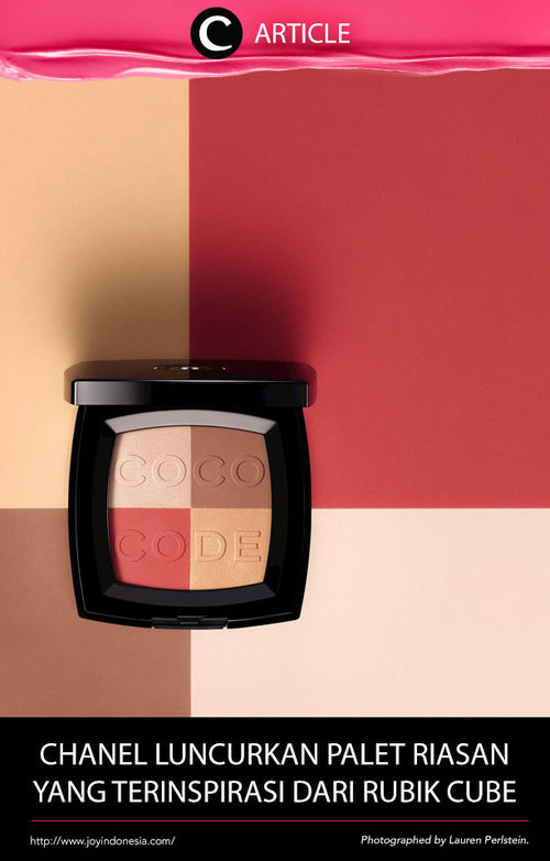 Kamu suka dengan permainan rubik cube? Rubik cube menjadi inspirasi Brand ternama Chanel dalam meluncurkan palet makeup-nya. Baca selengkapnya di http://bit.ly/2gHNgvm. Simak juga artikel menarik lainnya di Article Section pada Clozette App. 