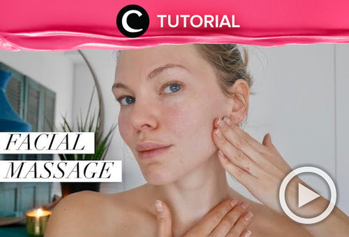 Tiru cara ini untuk massage wajahmu: https://bit.ly/3mN79Ds. Video ini di-share kembali oleh Clozetter @kyriaa. Lihat juga tutorial lainnya di Tutorial Section.