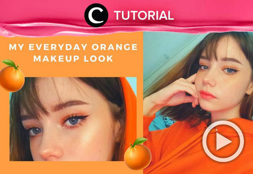 Makeup look bernuansa orange sebenarnya sangat cocok untuk tampilan sehari-hari, lho. Warnanya yang cerah membuat wajahmu terlihat berseri. Tonton tutorialnya di: http://bit.ly/2FoX9ht . Video ini di-share kembali oleh Clozetter @Kamiliasari. Lihat juga tips, tricks, dan tutorial lainnya di Tutorial Section.