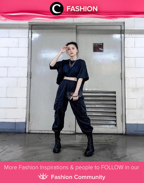 Black on black street style idea by Clozette Ambassador @vicisienna. Simak Fashion Update ala clozetters lainnya hari ini di Fashion Community. Yuk, share outfit favorit kamu bersama Clozette.