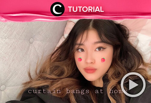 DIY curtain bangs at home: http://bit.ly/3sdjJOk. Video ini di-share kembali oleh Clozetter @salsawibowo. Lihat juga tutorial lainnya di Tutorial Section.