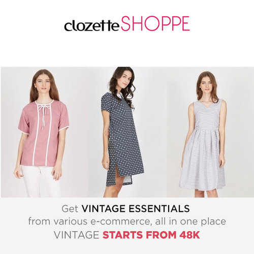 Vintage memang klasik, tapi tidak membuat kamu terlihat ketinggalan zaman. Belanja outfit vintage favorit dari berbagai e-commerce site MULAI 48K via #ClozetteSHOPPE!   http://bit.ly/292vaDN