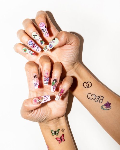 Nail Stickers Are Making It Easy To Get Trendy Tattoo Nails