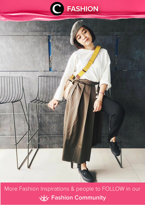 Rockin this Half Skirt. Simak Fashion Update ala clozetters lainnya hari ini di Fashion Community. Image shared by Clozetter: @laviramavushi. Yuk, share outfit favorit kamu bersama Clozette.