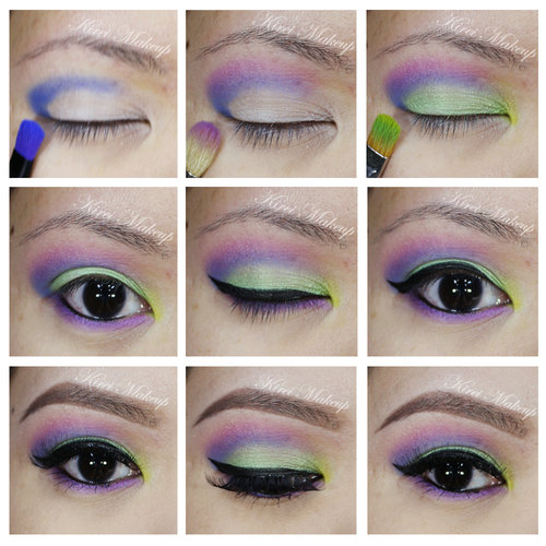 Used Urban Decay Electric Palette for a fun colorful bright eyes