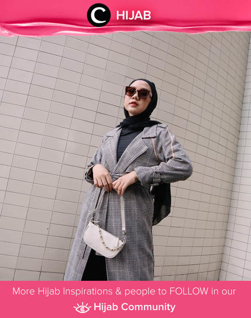 Monochrome outfit idea by Clozetter @nabilaaz. Simak inspirasi gaya Hijab dari para Clozetters hari ini di Hijab Community. Yuk, share juga gaya hijab andalan kamu.