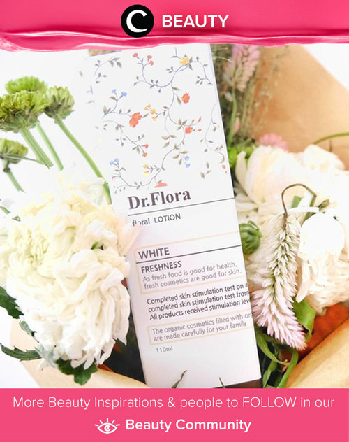 Dr.Flora-Floral Lotion can help you to make your skin more smooth like a baby skin. See more review by Clozette Ambassador Ellen. Simak Beauty Updates ala clozetters lainnya hari ini di Beauty Community. Image shared by Clozette Ambassador: ellenstevani. Yuk, share beauty product andalan kamu.