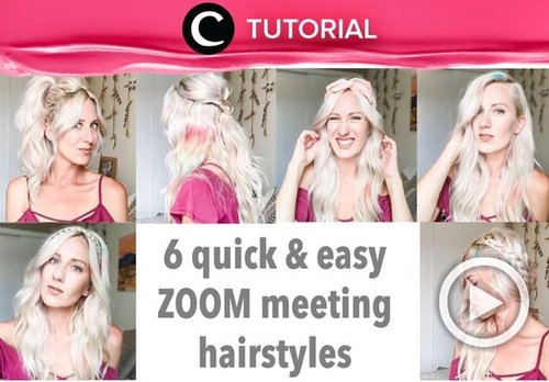 Quick and easy hairstyles for your next zoom meeting: https://bit.ly/3is1v8y. Video ini di-share kembali oleh Clozetter @kyriaa. Lihat juga tutorial lainnya di Tutorial Section.