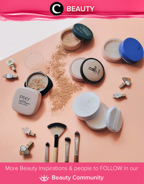 Clozetter @unidzalika sharing tentang koleksi loose powder-nya nih, Clozetters! Ada yang sudah kamu coba? Atau punya produk andalan lain? Share juga yuk, bersama Clozette di Beauty Community!