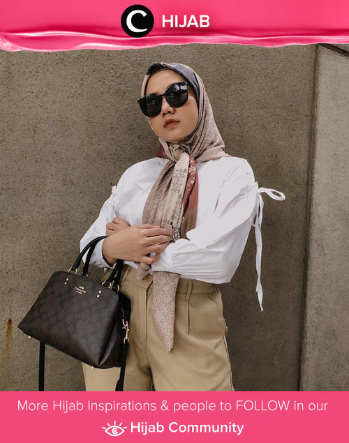 Yashh to this classy and chic outfit styling by Clozetter @nabilaaz. Simak inspirasi gaya Hijab dari para Clozetters hari ini di Hijab Community. Yuk, share juga gaya hijab andalan kamu.
