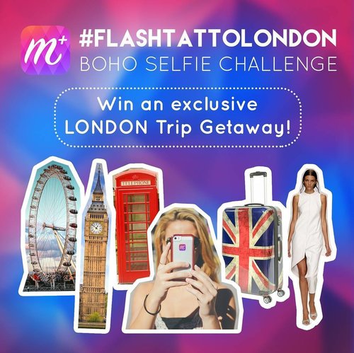 Ini hari terakhir untuk kamu memenangkan tiket ke London 4 hari 3 malam dari MakeupPlus, lho! Ayo ikutan sekarang.

Caranya:
 1. Download aplikasi MakeupPlus di Google Play atau App Store
 2. Create & edit selfie terbaru kamu dengan fitur Boho MakeupPlus app
 3. Post boho selfie tersebut ke Instagram dengan hashtag #FlashTatToLondon #ClozetteID
 4. Follow, tag dan mention akun Instagram @MakeupPlus_ID
 5. Tag akun Instagram @ClozetteID di foto yang kamu submit (bukan mention)
 6. Pastikan akunmu tidak di-private.
 7. Kamu bisa submit foto sebanyak-banyaknya hingga 7 September 2016  Note: pastikan kamu mempunyai passport yang masih aktif, ya. ;) Good luck!! Baca juga terms & conditionnya di: http://bit.ly/makeupplusquiz