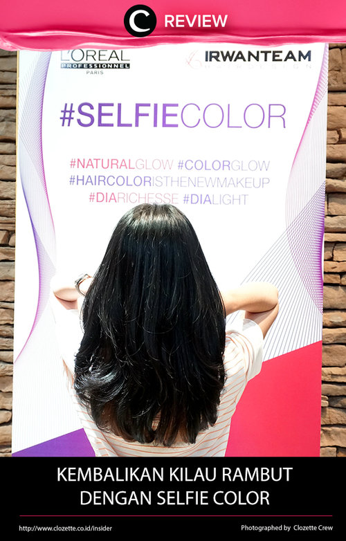 Penasaran dengan treatment Selfie Color dari Irwan Team Hair Design? Yuk, baca selengkapnya berikut ini http://bit.ly/2hJmt3k. Untuk kamu yang berkesempatan untuk ikut serta dalam review ini, jangan lupa share pengalaman kamu di kolom komentar juga ya!