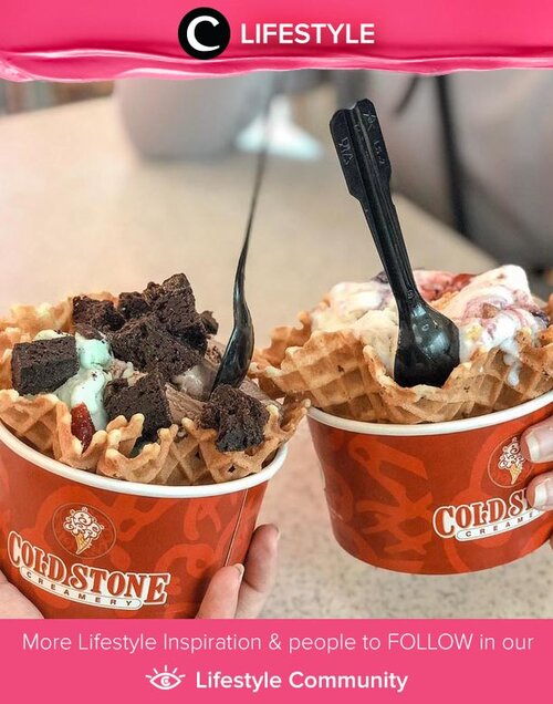 Coba redakan hectic-nya hari ini dengan yang manis-manis, salah satunya es krim! Image shared by Clozette Ambassador @sabrinamaida. Simak Lifestyle Updates ala clozetters lainnya hari ini di Lifestyle Community. Yuk, share juga momen favoritmu. 