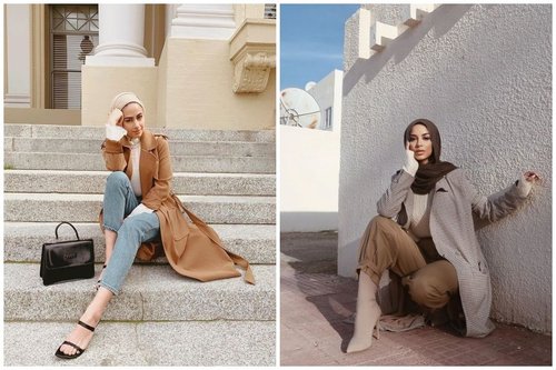 6 Ide Pose Model Hijab Outdoor Yang Keren Dan Buat Tinggi