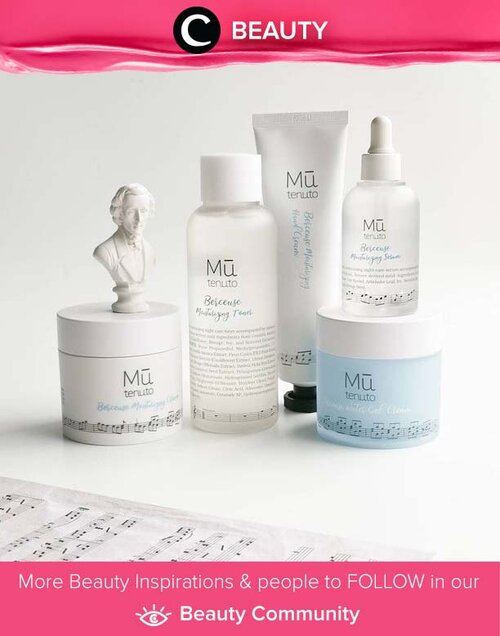 Satu lagi Korean skincare brand dengan konsep yang unik: Mu Tenuto, skincare yang hadir dengan sentuhan musik klasik. Brand ini menyarankan kita untuk melakukan night routine sembari mendengarkan musik klasik agar lebih rileks dan tidur lebih nyenyak. Hmm, menarik ya! Image shared by Clozetter @yourwilddaisy. Simak Beauty Update ala clozetters lainnya hari ini di Beauty Community. Yuk, share produk favorit dan makeup look kamu bersama Clozette.