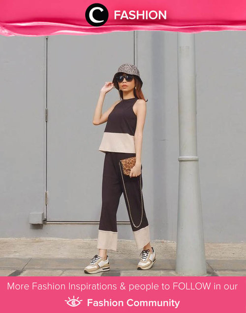 Clozetter @isnadani rocks her two-tone set with leopard accessories. Simak Fashion Update ala clozetters lainnya hari ini di Fashion Community. Yuk, share outfit favorit kamu bersama Clozette.