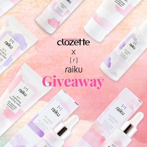 [GIVEAWAY ALERT!!!] Hi, Clozetters! Yuk ngabuburit dengan mengikuti Clozette X Raiku giveaway. Akan ada 10 orang beruntung yang akan mendapatkan masing-masing rangkaian produk Raiku Beauty (whitening/anti aging) senilai Rp 500.000!How to join:- follow @clozetteid & @RaikuBeauty- tulis pada kolom komentar apa yang kamu pikirkan ketika melihat campaign Raiku Beauty- tag 3 temanmu dan ajak mereka untuk mengikuti giveaway iniPeriode giveaway: 28 Mei - 04 Juni 2019Good luck, Clozetters! #ClozetteID