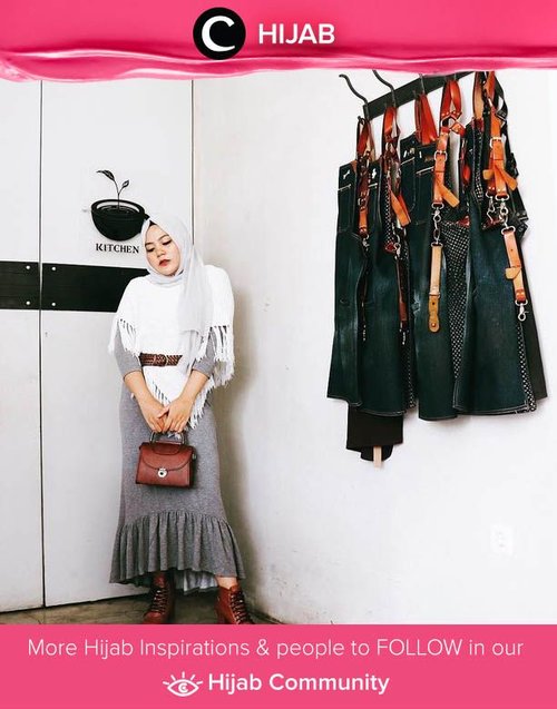 Belt, bag, and shoes on point!  Simak inspirasi gaya Hijab dari para Clozetters hari ini di Hijab Community. Image shared by Clozetter @Vannysariz. Yuk, share juga gaya hijab andalan kamu.