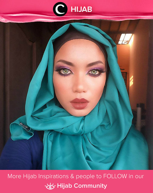 Purple arabic makeup inspiration by Star Clozetter Bunga. Simak inspirasi gaya Hijab dari para Clozetters hari ini di Hijab Community. Image shared by Star Clozetter: @bugnanirwana. Yuk, share juga gaya hijab andalan kamu 