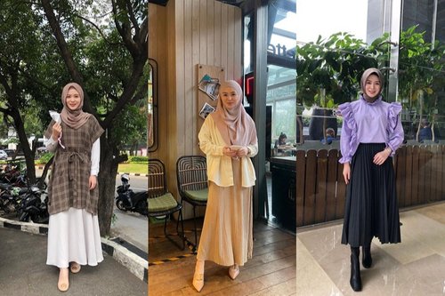 7 Padu Padan Hijab Warna Cokelat yang Simpel dan Modis Ala Ayana Jihye Moon