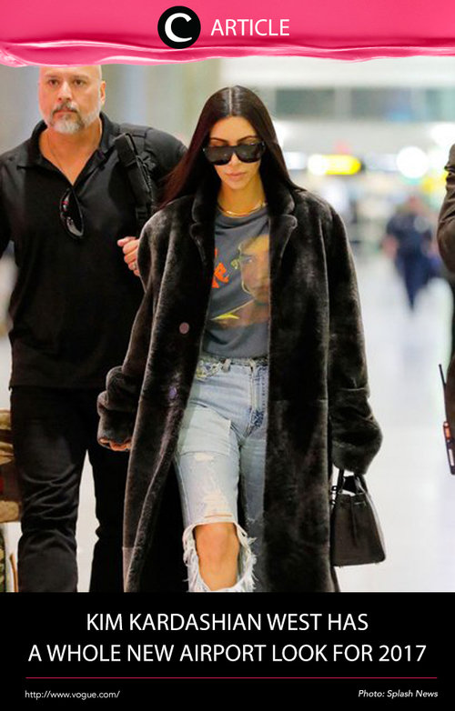 Bagaimana look airport style baru dari Kim Kardashian? Mungkin look-nya bisa dijadikan referensi airport style untuk kita. Baca selengkapnya di http://bit.ly/2iVIqiZ. Simak juga artikel menarik lainnya di Article Section pada Clozette App.
