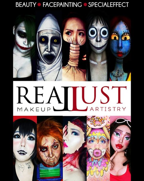 Hello Art & Beauty Enthusiast! REALLUST MAKEUP ARTISTRY will have a special workshop and exhibition at Pakuwon Mall Surabaya (Little Tokyo 2M Floor - Main Stage) on this Saturday (December,  8th 2018).Theme : Self Makeup - Turn Yourself Into Various Character. ..You can try to put on makeup by yourself and ask me anything about Art & Beauty. How to put on makeup, Tips & Trick,  Japanese Beauty,  Face Painting, Illusions Makeup,  Special Effect Makeup,  and everything.  Don't hesitate to ask me because Art has no boundaries. ..Limited seats - Only 15 seats/session.Stay tuned for more information............#Beauty #beautystagram #fashion #style #sfxmakeup #artist #art #beautyinbeingunique #facepainting#specialeffectmakeup  #モデル #メイク #ヘアアレンジ #オシャレ #メイク #かわいい #instastyle #girl #beauty #kawaii #コーディネート #ファッション #コーディ #ガール #clozetteID #specialeffect #SFXartist #makeupillusions