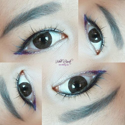 a tips to mix and match your color eyeliner is up on the blog bit.ly/EYEmphasize ^^ time to keep your black/brown eyeliner away and play with more daring colors #EYEmphasize #RevlonIDfor this Colorful Affair Challenge, I created a look that depict my personality, full details on the blog ^^#natashajs #natashajseotd #violetbrush #clozetteid #beautyblogger #eotd