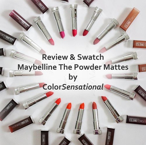 Hey kamoohhh para pecinta lipstik matte...
Ini Ada lipstik 
The Powder Mattes by ColorSensational dari @maybelline yang ga berat 
Yang penasaran sama warnanya
Baca yuuukkk

Udah lengkap dengan Swatch 19 shade Nya... ⬇⬇⬇⬇⬇⬇ #byeheavymatte #clozetteid

http://www.arifanuryani.com/2017/11/review-swatch-maybelline-powder-mattes-by.html