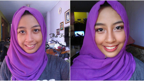 Bare face vs full makeup <3 Psst this is my graduation makeup! Read the full tutorial here : http://kaniarda.blogspot.co.id/2016/05/tutorial-makeup-untuk-wisuda.html
