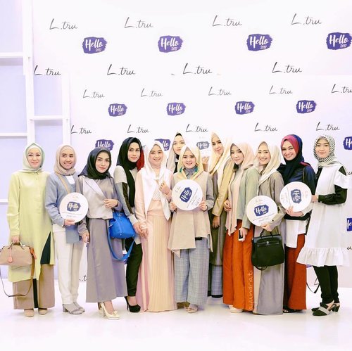 Support L.tru Private Fashion Show  Today with these influencers 🕺🏻 • We're all wearing @ltruofficial head to toe 💜 .
.
.
.
.
.
#helloLtru #LtruFashionShow2017 #LetsSpreadLove #OOTDayuindriati #hijab #hijabfashion #hijabstyle #fashion #influencer #blogger #clozette #clozetteid #ayuindriatiX3store #ayuindriati