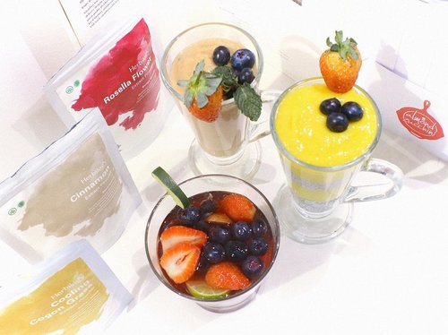 Today is your day
To start Fresh
To eat Right
And to live Healthy 🍇🍓🍌 ______

Menu sehat super food by @herbilogy 
#SuperFoodxYou #Herbilogy