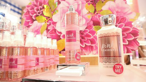 Bath&BodyWorks most favorite item is Pink Cashmere. A perfect combination of Pink Jasmine Petals,  White Amber and Creamy Sandalwood. 

Have you try them? 

#bathandbodyworks #pinkcashmere #clozetteid #beauty #perfume #fragrance 