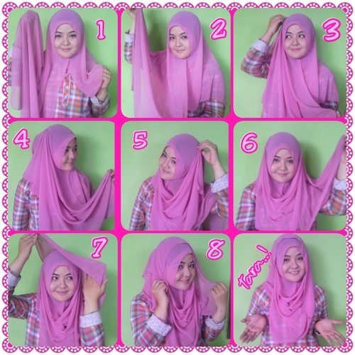 Hijab tutorial Its simple and easy. Try it gals! :D