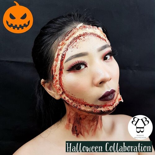 HAPPY HALLOWEEN!!! Kali ini aku berkolaborasi dengan member dari @bandungbeautyblogger .Swipe buat liat hasil member yang lain ya@siscapiccha @riesasetiawan @safiranys @tika_malory @kaniadachlan ..Enjooy your halloween 👻... #luellamakeup #facechartartist #halloweenmakeupideas #halloweenmakeup #cchannelid #indobeautygram #cchannelbeautyid #clozetteid #clozzetebeauty #bloggerindonesia #ragamkecantikan  #beautybloggerbandung  #bunnyneedsmakeup