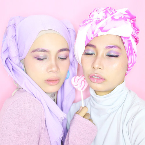 Morning Candy Morning 💕
.
.
.
#clozetteid #beautygoers #makeup #unicorn #beautyvlogger #beautybloggerindonesia #beautyvloggerindonesia #hijabfashion #hijabers #pink #pinky
