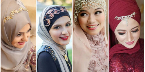 Stunning Hijab Headpiece Ideas for Cool Casual to Luxe Formal - Girls Hijab Style & Hijab Fashion Ideas