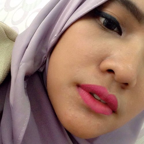 Addicted with this pink color 👄👄 #nyx #smlc #addisababa #nofilter #ClozetteID #hotd #makeup #lipcream #softmatte #selfie