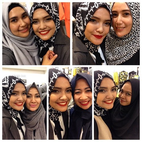 Finally got a chance to meet the pretty women behind the great design of @ranihatta_store @novierock_store @monelboutique @aline_clothingline @indij_official #nofilter #nofilterneeded #selfie #letmetakeaselfie #hijab #hijabfashion #ClozetteID #hijabers #debenhamsind #novierock #ranihatta #monel #indij #aline #hijabstyle