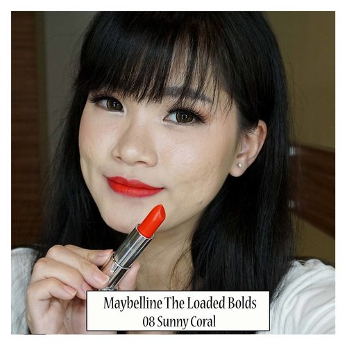 💄
@maybelline The Loaded Bolds - 08 Sunny Coral 💞💞
https://youtu.be/TolucxYiWtM
.
#LucixMNY
#LucixSociolla
#MaybellineIndonesia
#MaybellineLoadedBolds 
#MNYxSociolla
#ClozetteStar #ClozetteID #JogjaBloggirls #bvloggerid #Beautiesquad #IndonesianBeautyBlogger #BloggerIndonesia