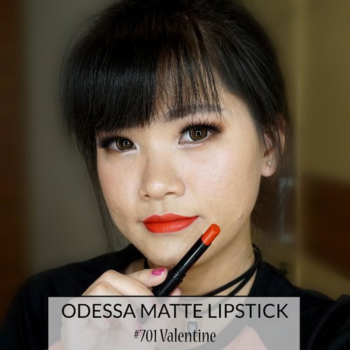Odessa Matte Lipstick #701 Valentine
Review lengkapnya ada diblog ya ^_^
http://www.kornelialuciana.com/2017/09/odessa-cosmetics-matte-lipstick.html
