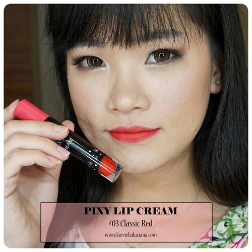 💋💄
Lipen lagi 😆😆
Warna no.3 ini lebih terang merahnya dibanding yang no.2
.
Reviewnya bisa klik di bio ya
https://youtu.be/YUyb8UNKDsE

Review di blog 👇
bit.ly/PixyLipCreamAllShades-Luci
#ClozetteStar #ClozetteID #JogjaBloggirls #bvloggerid  #IndonesianBeautyBlogger #BloggerIndonesia #PixyLipCream
