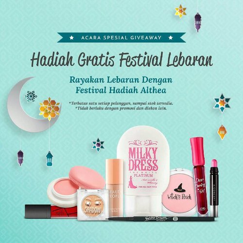 Hello everyone!! @altheakorea is celebrating Ramadan by having a hugeee giveaway. You can choose selection products for free!! You'll also get limited edition special box! For more information, please click the link on my bio. Happy shopping!
.
.
.
Thank you Althea and @sbybeautyblogger for this information. 
#altheakorea #althearaya #sbbxalthearaya ce #giveaway #ramadangiveaway #freebies #ClozetteID
