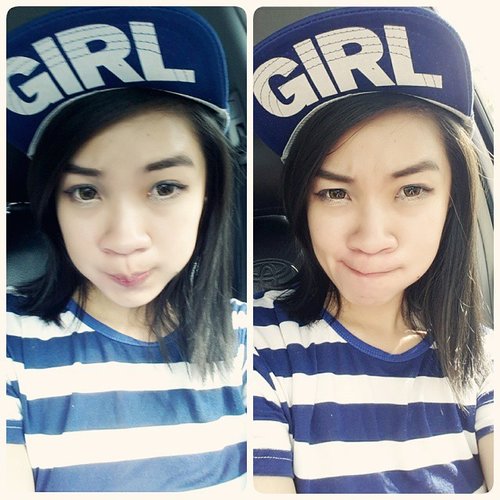 Happy monday…Whatever you are, be a good one.Abraham Lincoln#shantyhuang #selca #selfie #uljjang #ulzzang #beauty #clozetteid #clozettedaily #love #makeup #blue #snapback #AcerLiquidJade