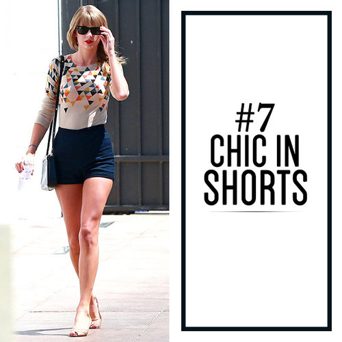 Top 10 Taylor Swift Street Style Looks We Love - #7 - Chic In Shorts