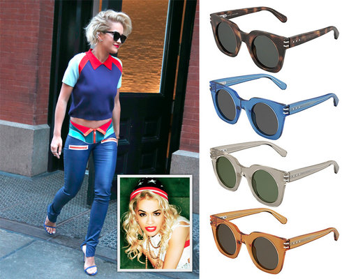 Rita Ora Wore Marc Jacobs Sunglasses While In New York City